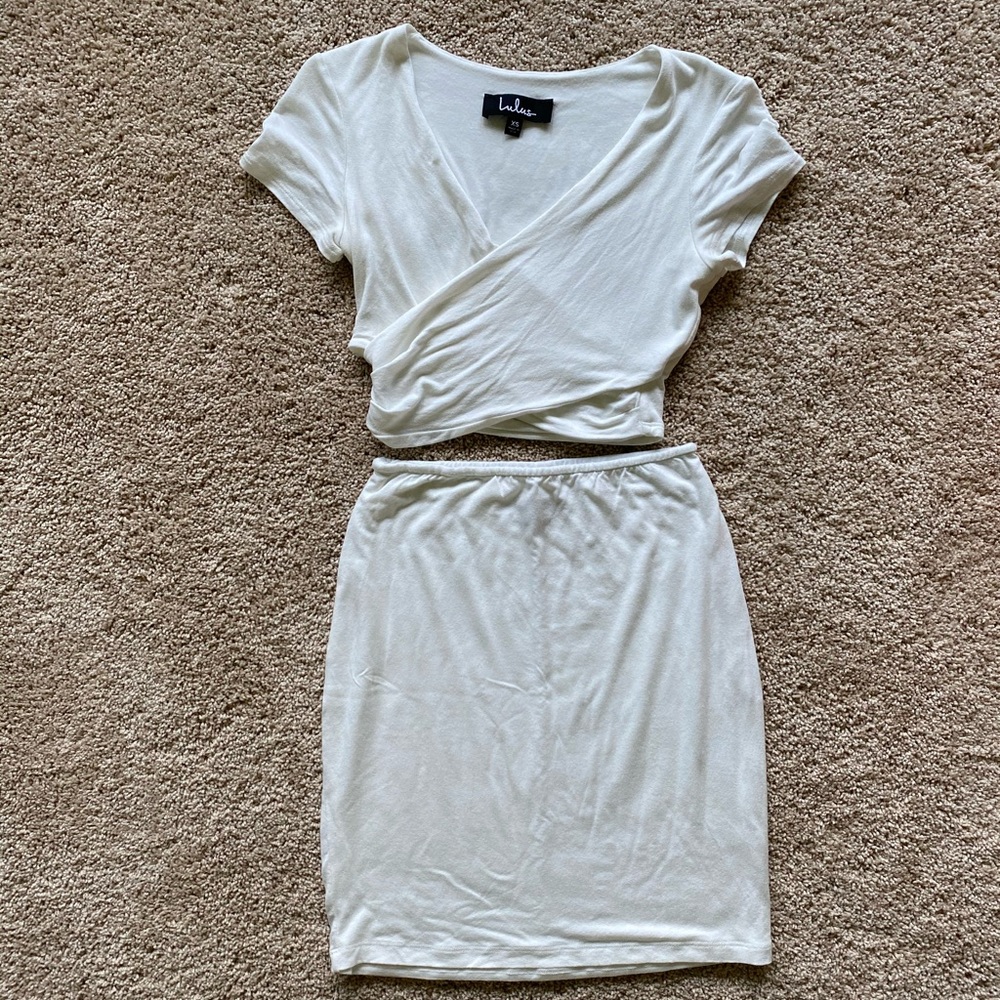 LULUS White Two-Piece Set